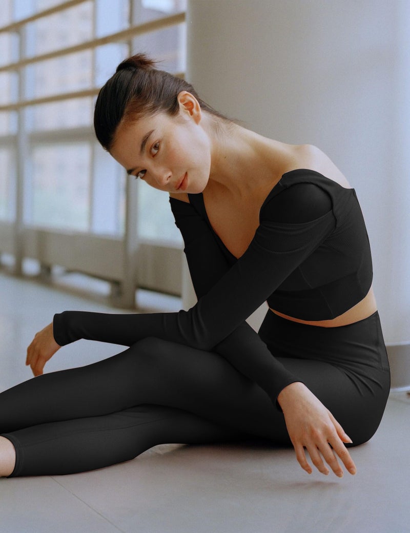 VALANDY Creamlush High Waisted Leggings for Women Stretch Tummy Control Athletic Workout Running Yoga Pants Black Plus Size - Image 4